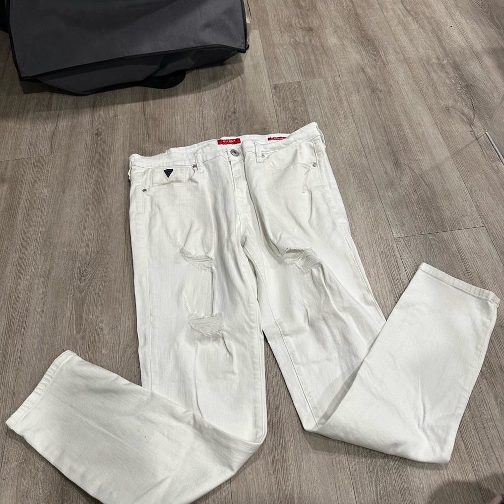 Guess White Denim Pants